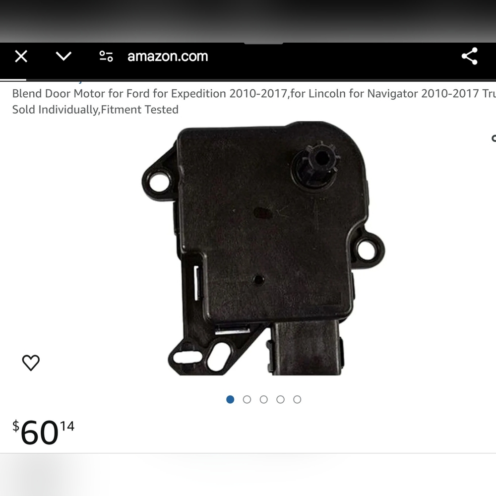 2010-2017 blend door actuator